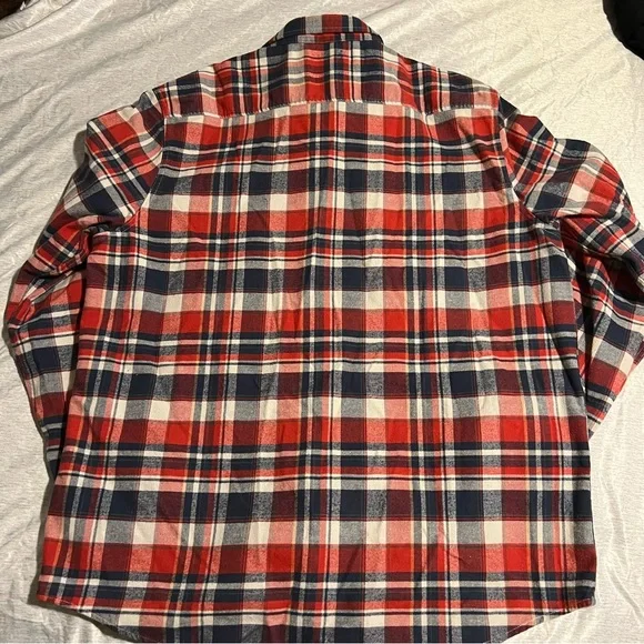 Flag & Anthem Button Down Long Sleeve Plaid Shirt Men’s XL - Picture 2 of 5